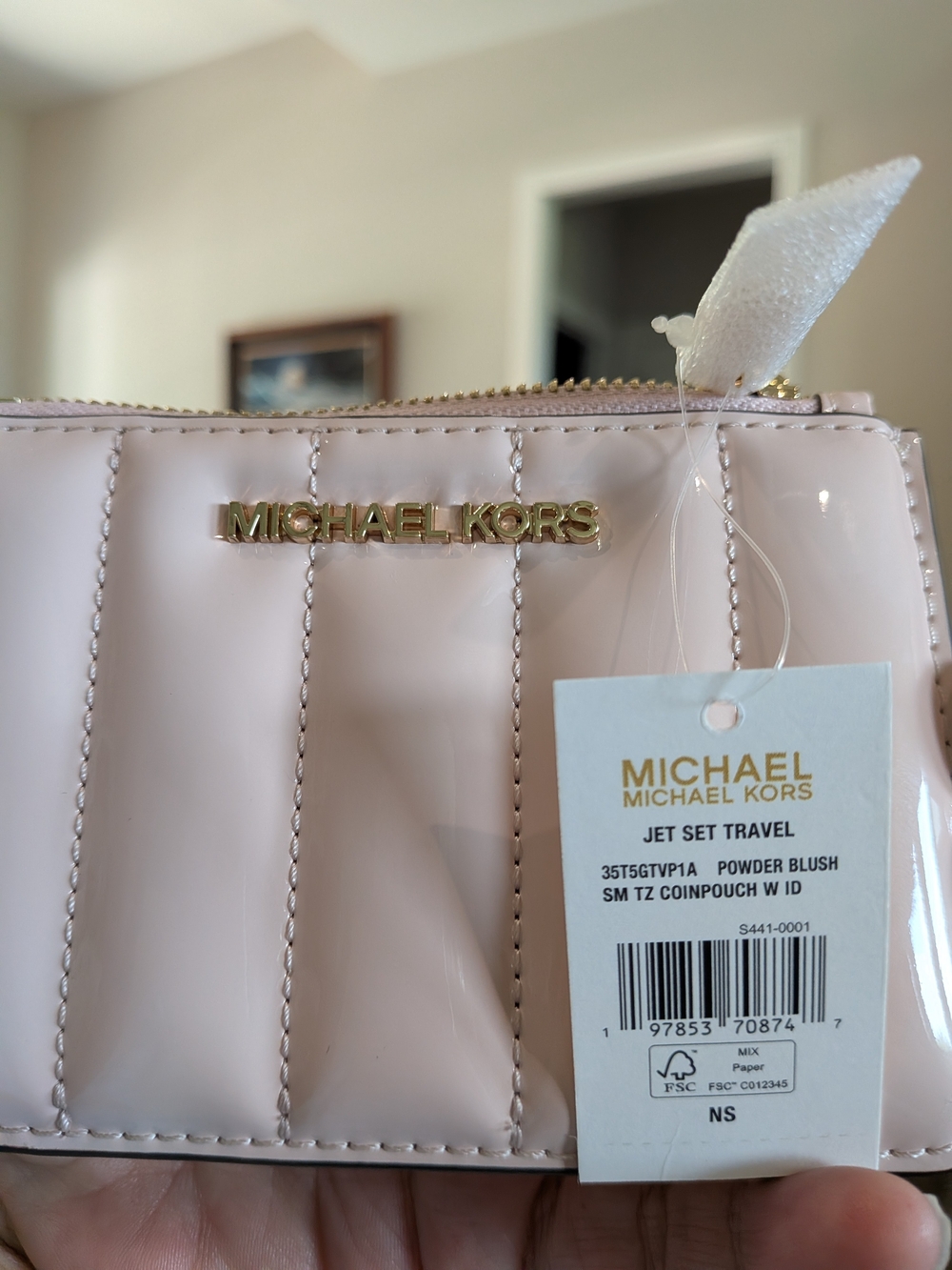 Michael Kors Jet Set Travel Small Coin Pouch - Powder Blush